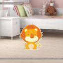 Lion wooden decorative figure, cute lion