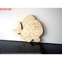 Wooden decorative figure fish