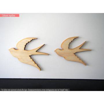 Wooden decorative figure swllow