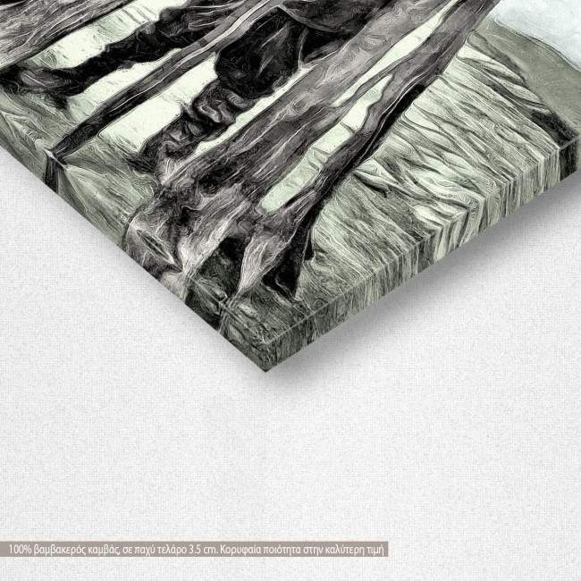 The knight, πίνακας σε καμβά, λεπτομέρεια