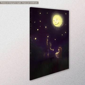 Kids canvas print Reach the stars 2