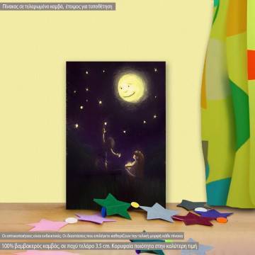 Kids canvas print Reach the stars