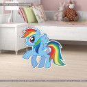 wooden decorative figure Blue pony 