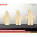 Wooden Lego man  decorative figure