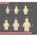 Wooden Lego man  decorative figure