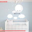Kids wall stickers Moon, smiley moon