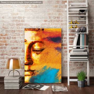 Πίνακας σε καμβά Abstract Buddha face