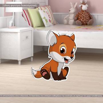 wooden decorative figure Fox