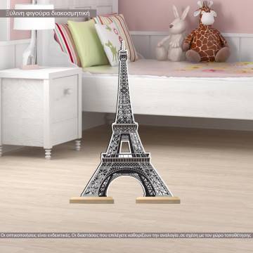 wooden decorative figure Tower of Eiffel 