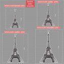 wooden decorative figure Tower of Eiffel 