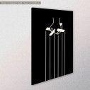 Canvas print Puppet Godfather, side
