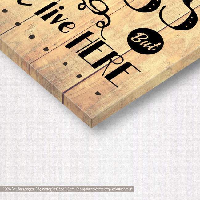 Canvas print Sorry about the mess