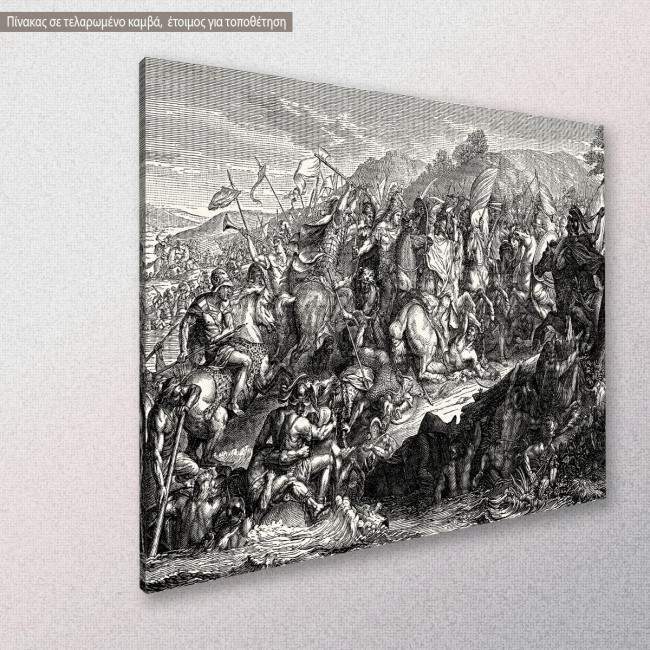 Canvas print Alexander the great, side