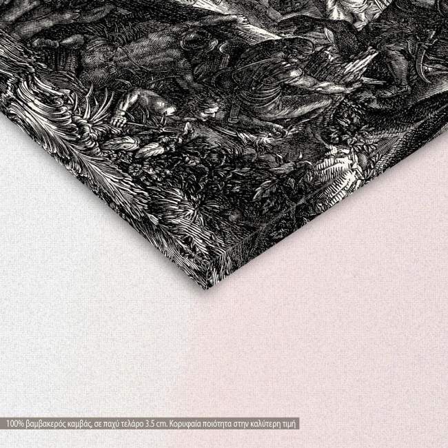 Μέγας Αλέξανδρος, μάχη πίνακας σε καμβά