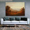 Canvas print City of Hudson in autumn, Gifford S. R.