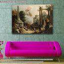 Canvas print Classical ruins and figures, Ricci