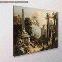 Canvas print Classical ruins and figures, Ricci, side
