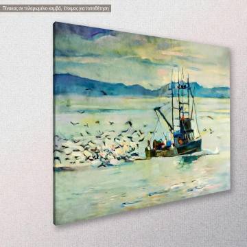 Canvas print Fishing boat Framed canvas View 1 2
