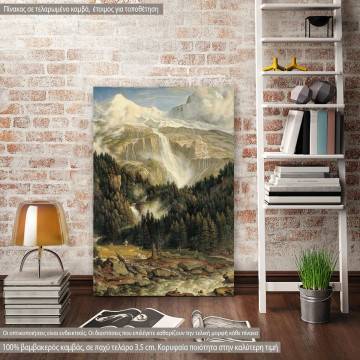 Canvas print Der Schmadribachfall, Koch J. A.