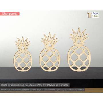 Wooden decorative figure, pineapple