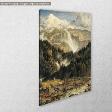 Canvas print Der Schmadribachfall Koch J. A. View 1 2