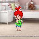 Pebbles flintstones wooden figure printed