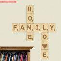 Home Family Love Scrabble wooden letters