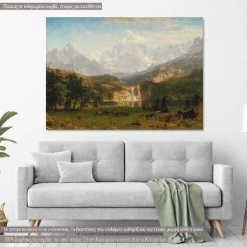 Canvas print The Rocky mountains, Lander's peak, Bierstadt A.