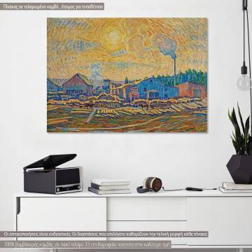 Canvas print The sawmill, Almqvist E.
