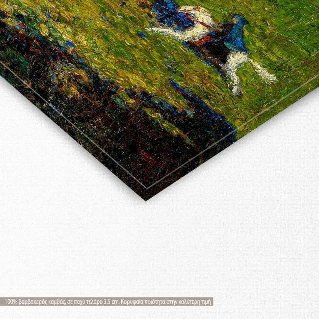 Canvas print The blue rider, Kandinsky W., detail