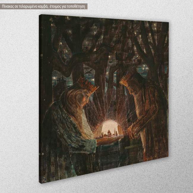 Canvas print Fairy tale, Ciurlionis M. K., side