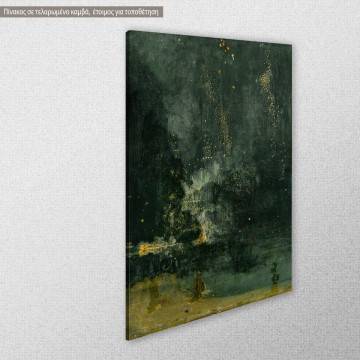 Πίνακας ζωγραφικής Nocturne in black and gold McNeill Whistler Όψη 1 2