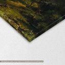 Canvas print Storm in the Rocky mountains, Mt. Rosalie, Bierstadt, detail