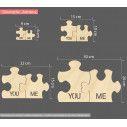Wooden puzzle You and Me