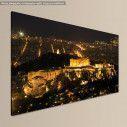Canvas print Acropolis  in the night, panoramic, side