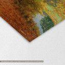 Canvas print A wooded path in autumn, Brendekilde, detail