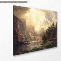 Canvas print Among the Sierra Nevada, Bierstadt, side