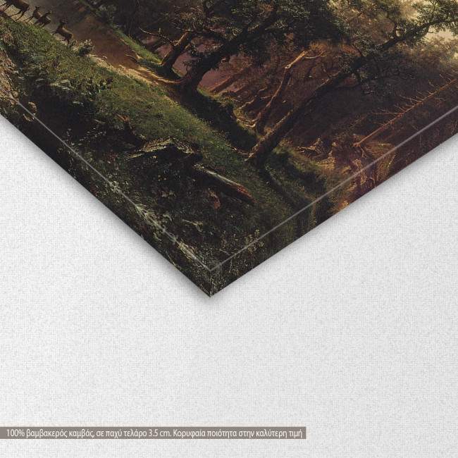 Canvas print Among the Sierra Nevada, Bierstadt, detail