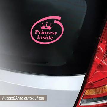 Baby car sticker Princess inside