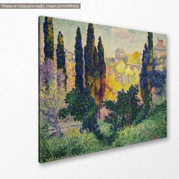 Canvas print Les cyprès à Cagnes, Cross H. E. 2