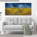 Canvas print Wheatfield with crows, van Gogh Vincent