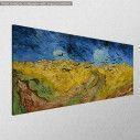 Canvas print Wheatfield with crows, van Gogh Vincent, side