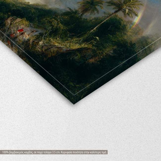 Canvas print Rainy season in the tropics, Church F. E., detail