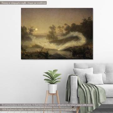 Canvas print Dancing fairies, Malmström August