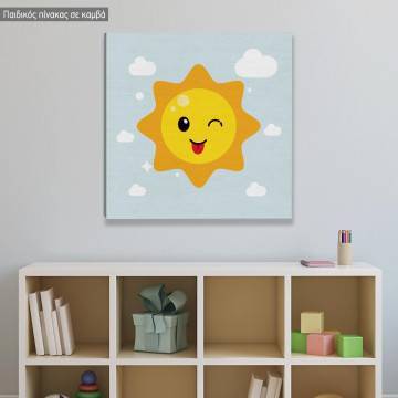 Kids canvas print Playful Sun 2