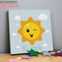 Kids canvas print Playful Sun