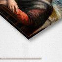 Canvas print A Da Vinci's student copy of Mona Lisa, detail