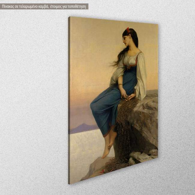 Graziella by J. J. Lefebvre, αντίγραφο - αναπαραγωγή πίνακα σε καμβά, κοντινό