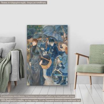Πίνακας ζωγραφικής The umbrellas, Renoir, αντίγραφο σε καμβά