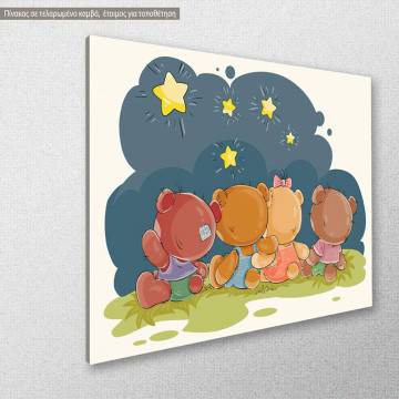 Kids canvas print Counting the stars 2